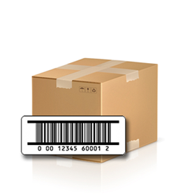 GTIN 14 carton label example