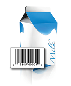 UPC label example